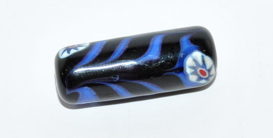 Czech Glass Hand Made Roller Tube Lampwork Beads, (3011 G), Glass, Czech Republic