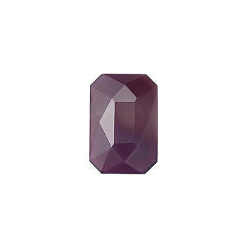 Octagon Faceted Flat Back Crystal Glass Stone, Violet 20 Opaque (24110), Czech Republic