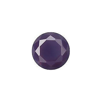 Round Faceted Pointed Back (Doublets) Crystal Glass Stone, Violet 12 Pearl Colours (02405), Czech Republic