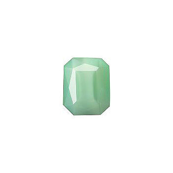 Octagon Faceted Pointed Back (Doublets) Crystal Glass Stone, Light Green 6 Pearl Colours (05402), Czech Republic