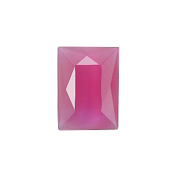 Rectangle Faceted Pointed Back (Doublets) Crystal Glass Stone, Pink 17 Milky Colours (04030-70350-K), Czech Republic