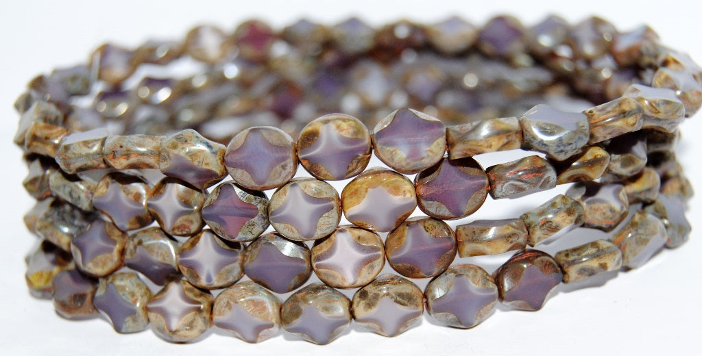 Table Cut Oval Beads, (21350 43400), Glass, Czech Republic