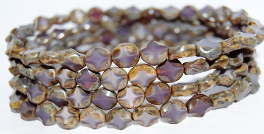 Table Cut Oval Beads, (21350 43400), Glass, Czech Republic