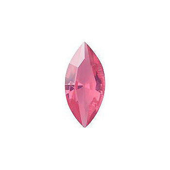 Navette Faceted Pointed Back (Doublets) Crystal Glass Stone, Pink 10 Milky Colours (Milky-Rose-1), Czech Republic