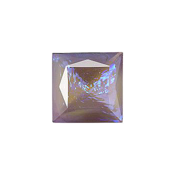 Square Faceted Pointed Back (Doublets) Crystal Glass Stone, Violet 8 Mexico Opals (16216), Czech Republic