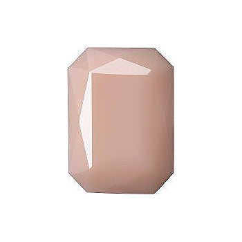 Octagon Faceted Pointed Back (Doublets) Crystal Glass Stone, Nude 1 Opaque With Chrome (71100-A-Chr), Czech Republic