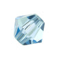 Bicone PRECIOSA MC Bead Rondelle Xilion Aquamarine Glass Czech Republic