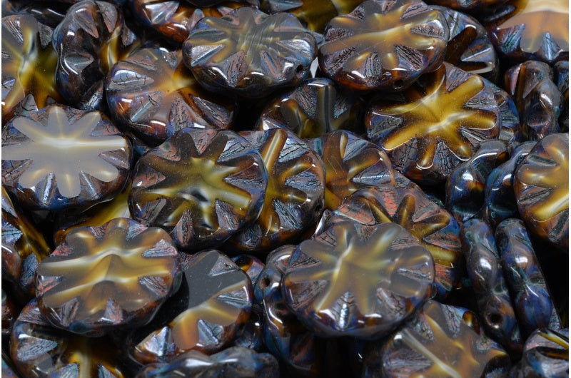 Table Cut Sun Beads, 26117 Stain Strong (26117 86805), Glass, Czech Republic