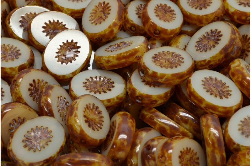 Table Cut Kiwi Beads, 11400 Stain Strong (11400 86805), Glass, Czech Republic