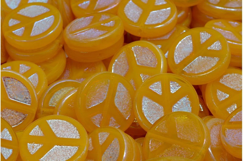 Table Cut Peace Beads, (81220 28703), Glass, Czech Republic