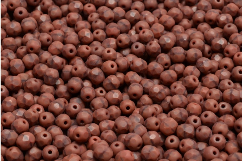 ファセットビーズラウンド、14610マット（14610-84100）、ボヘミアクリスタルガラス、チェコ共和国