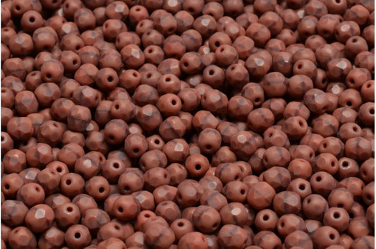 ファセットビーズラウンド、14610マット（14610-84100）、ボヘミアクリスタルガラス、チェコ共和国