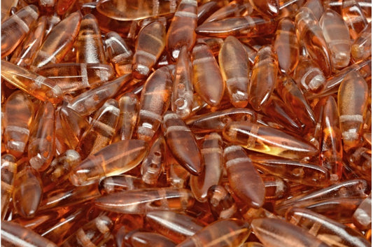 2-Loch-Dolchperlen, Kristall 48680 (00030-48680), Glas, Tschechische Republik