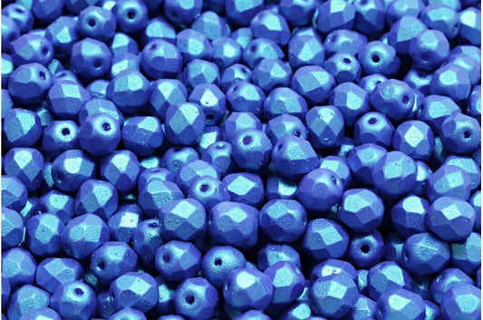 ファセット加工ビーズ ラウンド ホワイト 24510 (02010-24510)、ボヘミアクリスタルガラス、チェコ共和国