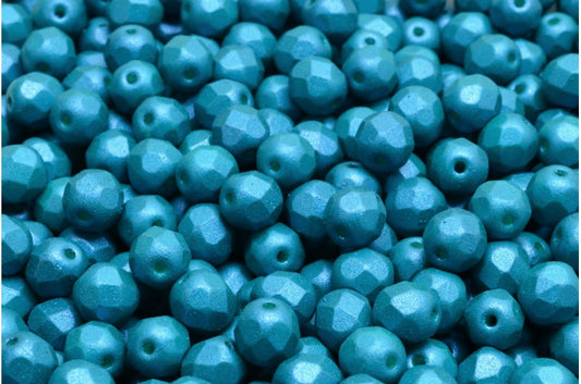 ファセット加工ビーズ ラウンド ホワイト 24514 (02010-24514)、ボヘミアクリスタルガラス、チェコ共和国