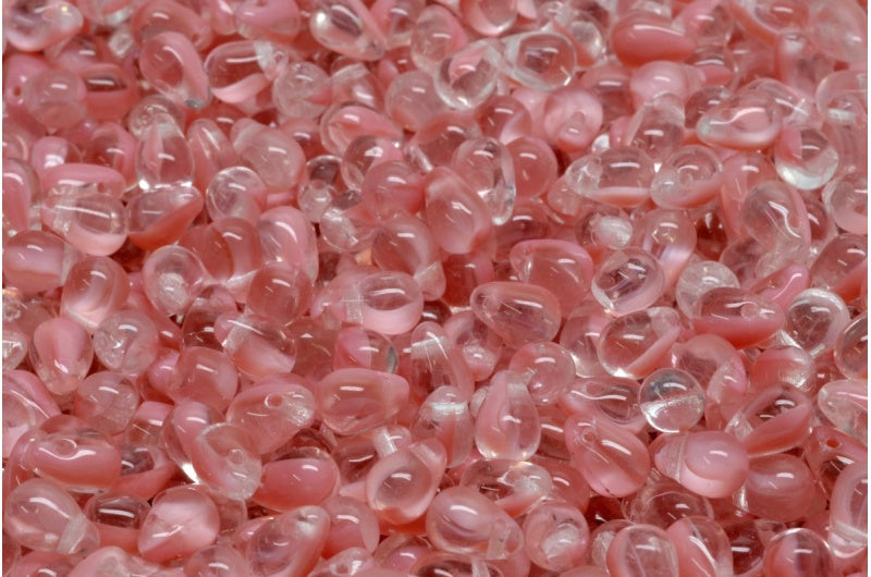 水珠，粉色 (R0742)，玻璃，捷克共和国
