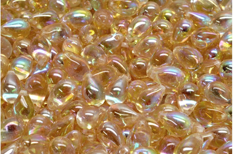 Drop beads, Crystal 98531 (00030-98531), Glass, Czech Republic