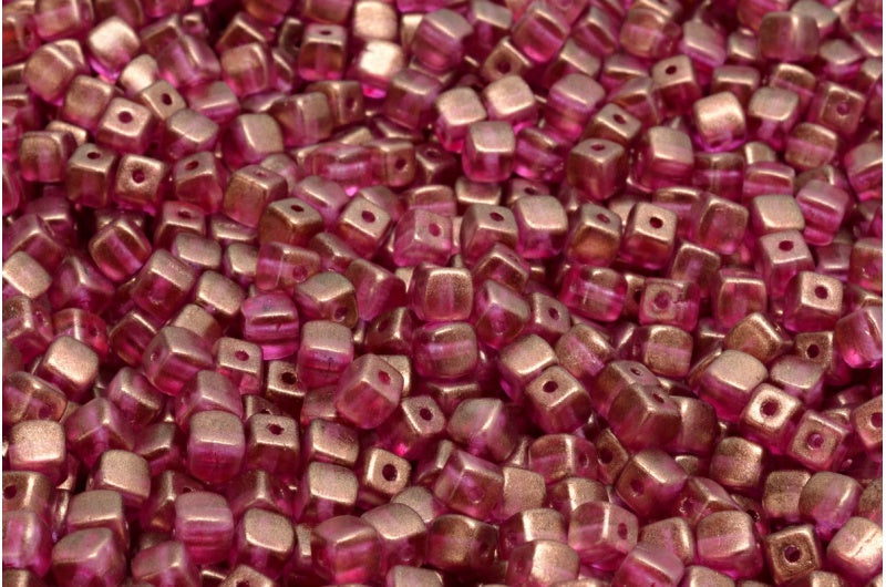 Cube Beads, Crystal 29260 (00030-29260), Glass, Czech Republic