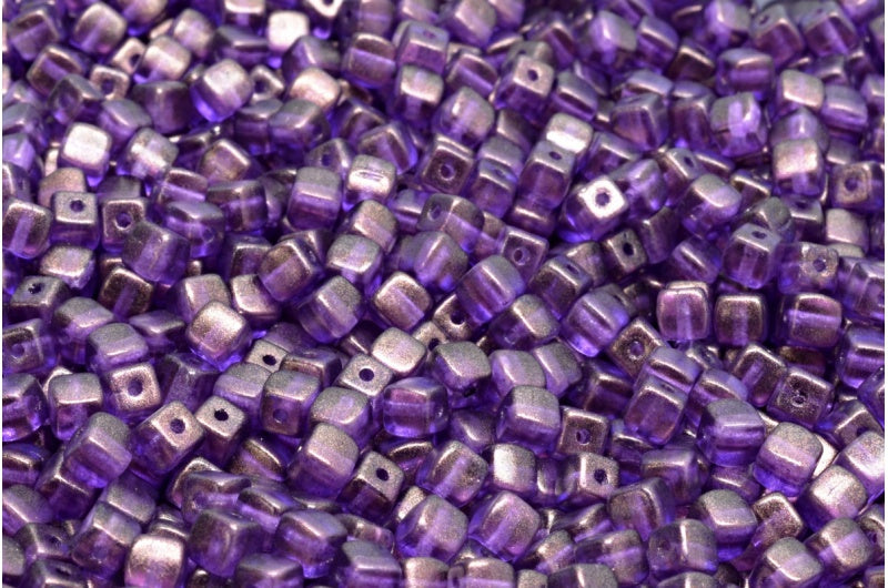 Cube Beads, Crystal 29262 (00030-29262), Glass, Czech Republic