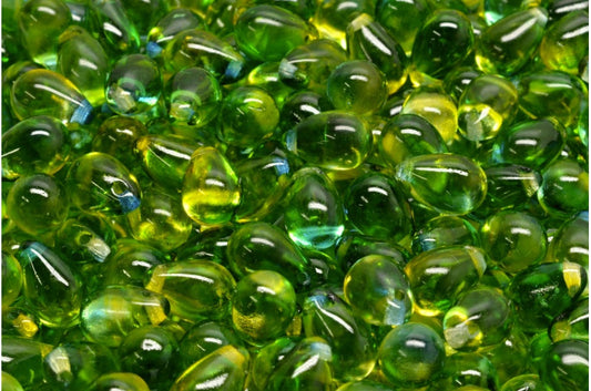 Drop Beads, Crystal 48027 (00030-48027), Glass, Czech Republic