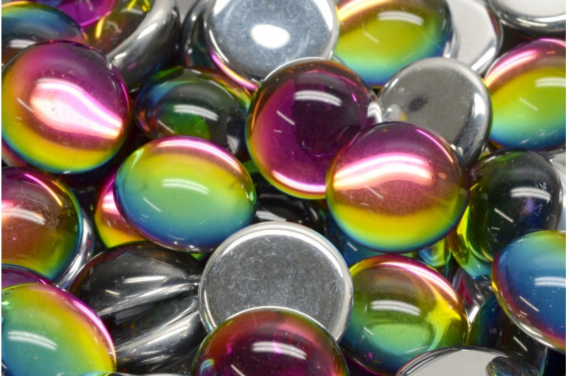 Cabochon Beads Crystal 28102 (00030-28102), Glass, Czech Republic