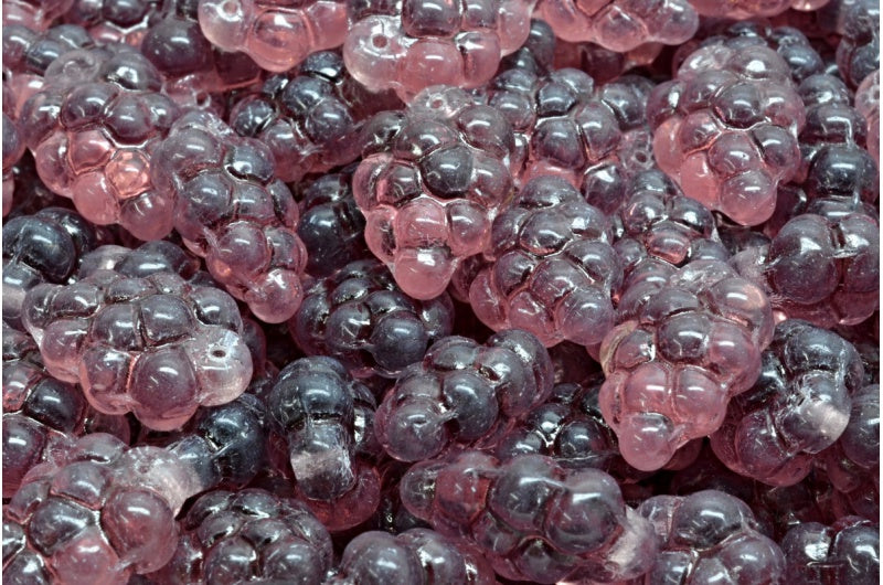 Grape Beads, Transparent Light Amethyst (20030), Glass, Czech Republic