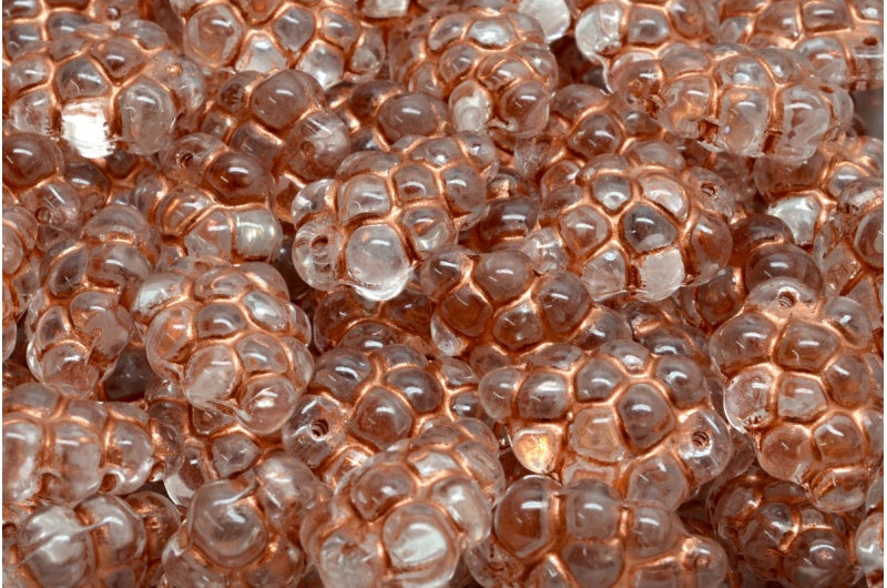 Grape Beads, Crystal Copper Lined (00030-54319), Glass, Czech Republic