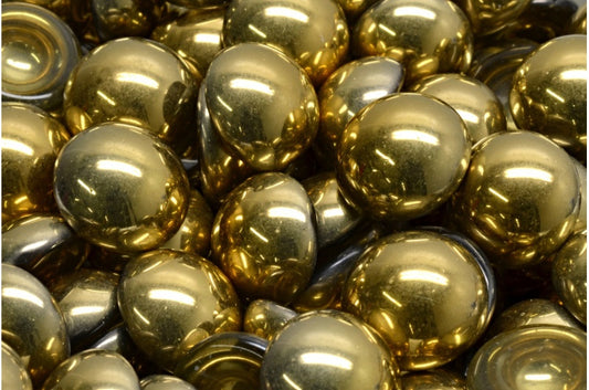 Cabochon Beads, Crystal Gold (00030-26441), Glass, Czech Republic