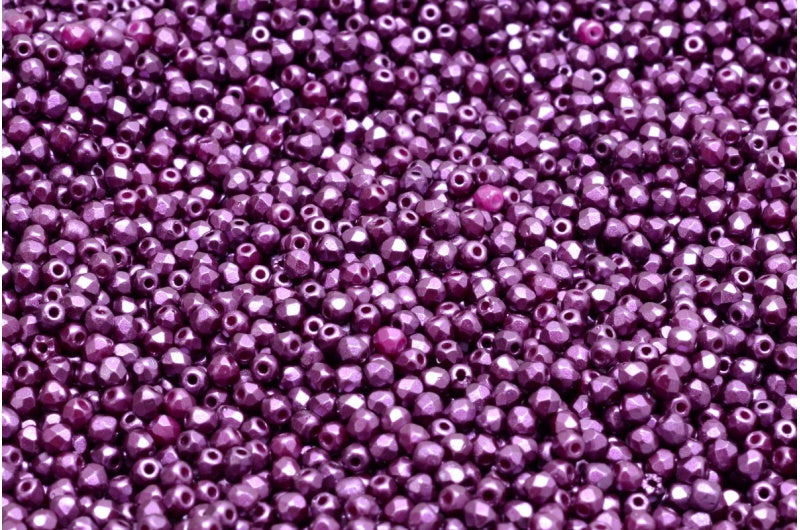 圆形火抛光刻面珠，波尔多白垩白色激光蚀刻装饰 (03000-25032)，波西米亚水晶玻璃，捷克共和国