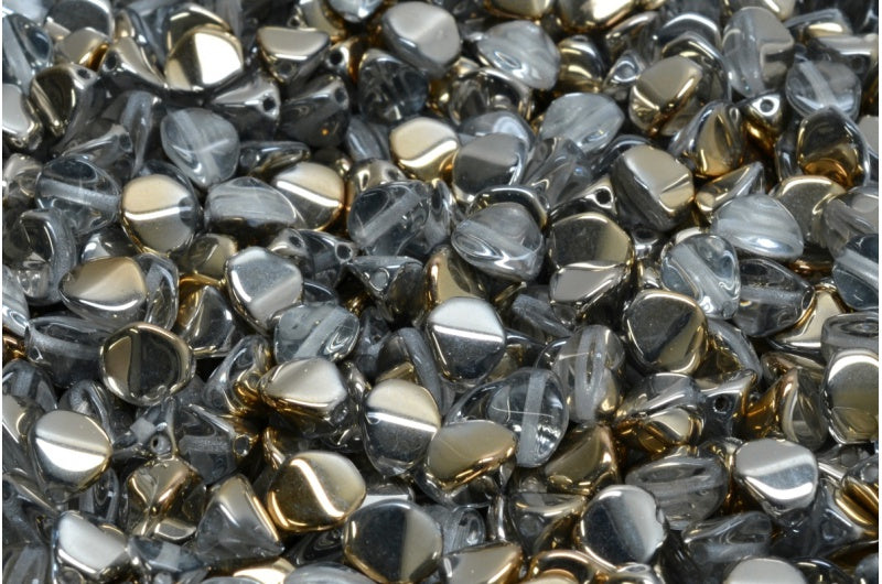 Pinch Beads, Crystal 27501 (00030-27501), Glass, Czech Republic
