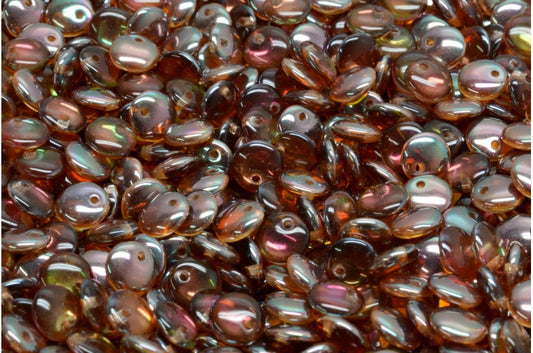 レンズ豆ビーズ、クリスタル 23401 (00030-23401)、ガラス、チェコ共和国