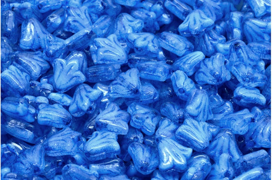 ユリの花のビーズ、R0303 54328 (R0303-54328)、ガラス、チェコ共和国