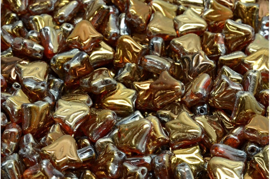 ユリの花ビーズ、オレンジ 22603 (R0912-22603)、ガラス、チェコ共和国