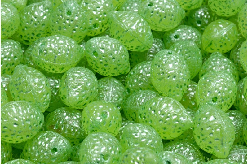 レモンビーズ、透明イエロー 54322 (80130-54322)、ガラス、チェコ共和国