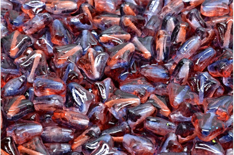 ユリの花のビーズ、クリスタル 48021 (00030-48021)、ガラス、チェコ共和国