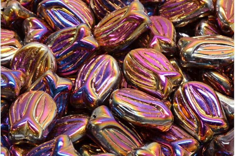 Mini Tulip Beads, R0098 Sliperit Full (2X Side) (R0098-29503), Glass, Czech Republic