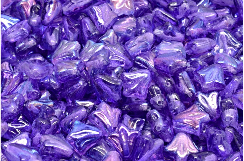 ユリの花のビーズ、クリスタル 45135 (00030-45135)、ガラス、チェコ共和国