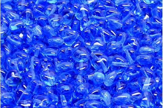 ハートビーズ、コバルト（30050）、ガラス、チェコ共和国