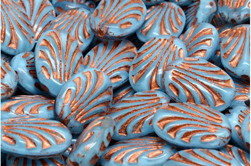Oval With Lines, 66010 Copper Lined (66010-54319), Glass, Czech Republic