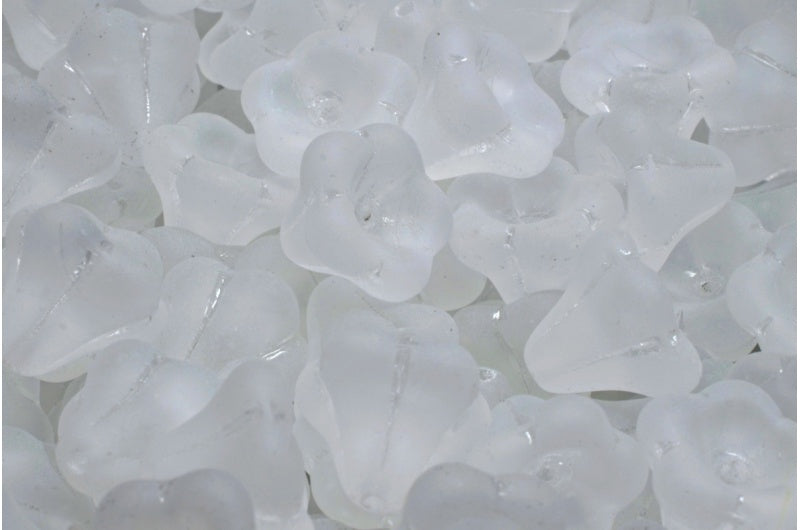 Bell Flower Beads Crystal Matte Glass Czech Republic R-111-00240-11X13-00030-84100_250g