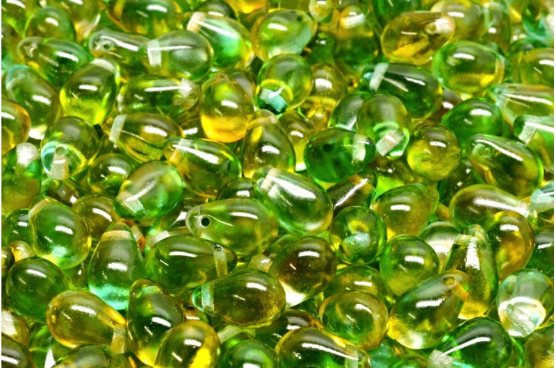 Drop Beads, Crystal 48024 (00030-48024), Glass, Czech Republic