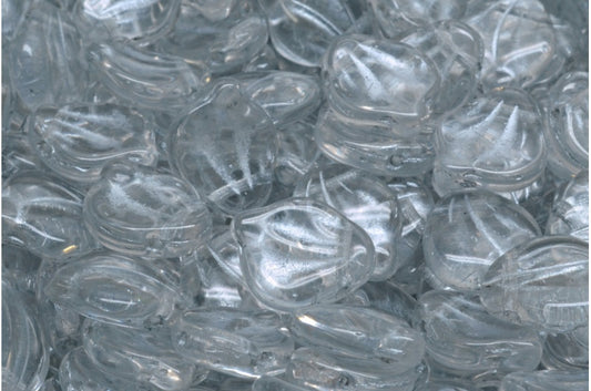 Pfingstrosenblütenperlen, Kristallsilber gefüttert (00030-54301), Glas, Tschechische Republik