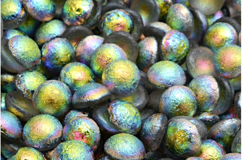 Cabochon 珠子，水晶蚀刻 28137 (00030-etch-28137)，玻璃，捷克共和国
