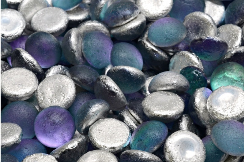 Cabochon 珠子，水晶蚀刻 26536 (00030-etch-26536)，玻璃，捷克共和国