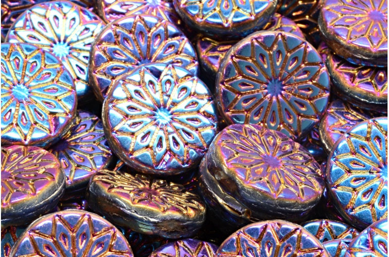 折纸花珠，Crystal Sliperit Full（2X Side）（00030-29503），玻璃，捷克共和国