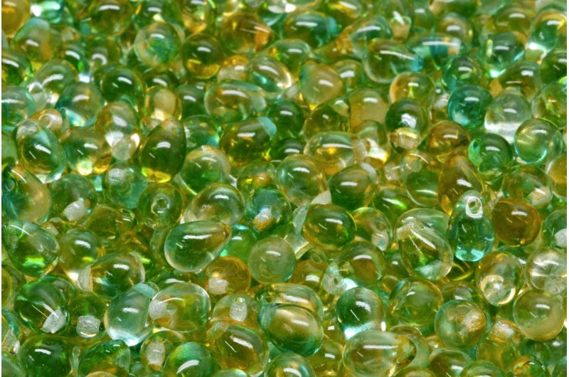 Drop Beads, Crystal 48024 (00030-48024), Glass, Czech Republic