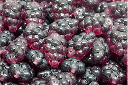 Grape Beads, Transparent Amethyst (20070), Glass, Czech Republic