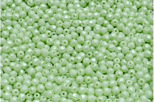 ファセット加工ビーズ ラウンド ホワイト 29315 (02010-29315)、ボヘミアクリスタルガラス、チェコ共和国