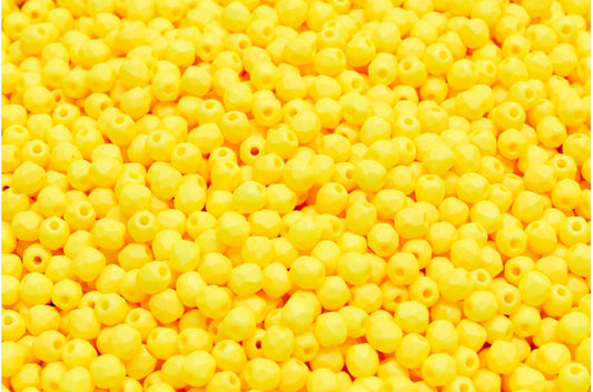 ファイアポリッシュファセットビーズラウンド、ホワイト 29573 (02010-29573)、ボヘミアクリスタルガラス、チェコ共和国