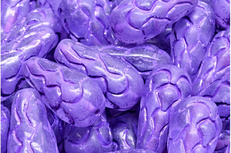 Pinecone Beads, Transparent Light Amethyst 54326 (20210-54326), Glass, Czech Republic